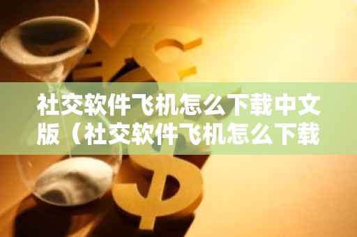 社交软件飞机怎么下载中文版（社交软件飞机怎么下载中文版苹果）