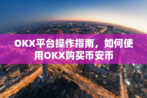 OKX平台操作指南，如何使用OKX购买币安币