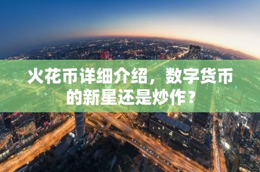 火花币详细介绍，数字货币的新星还是炒作？