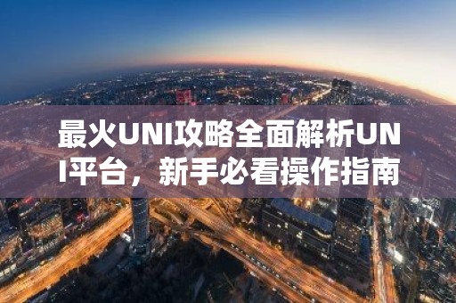 最火UNI攻略全面解析UNI平台，新手必看操作指南