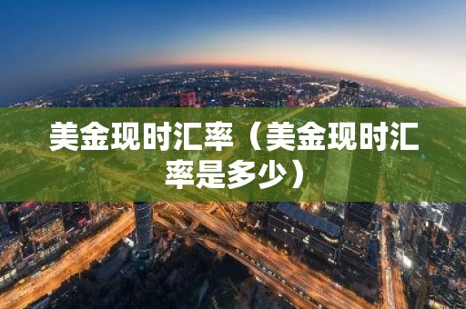 美金现时汇率（美金现时汇率是多少）
