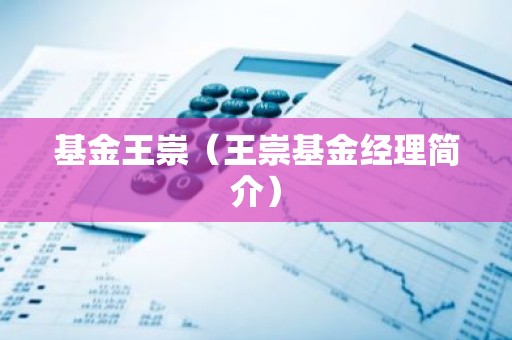 基金王崇（王崇基金经理简介）
