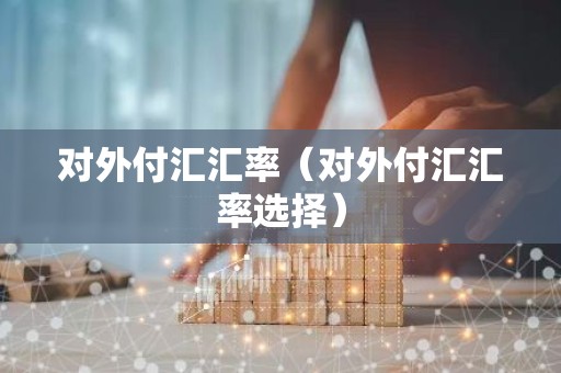 对外付汇汇率（对外付汇汇率选择）