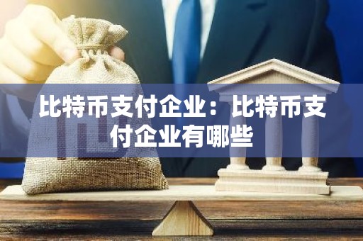 比特币支付企业：比特币支付企业有哪些