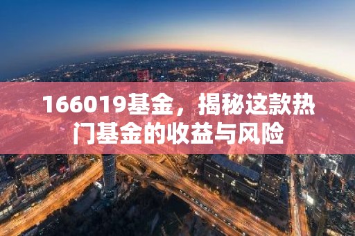 166019基金，揭秘这款热门基金的收益与风险