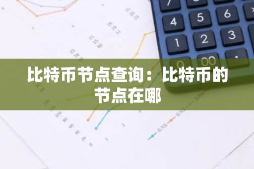 比特币节点查询：比特币的节点在哪