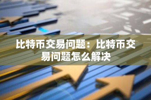 比特币交易问题：比特币交易问题怎么解决