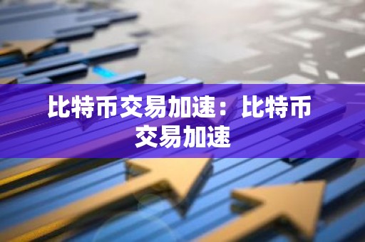 比特币交易加速：比特币 交易加速