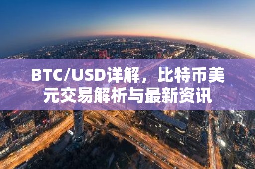BTC/USD详解，比特币美元交易解析与最新资讯