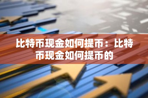 比特币现金如何提币：比特币现金如何提币的