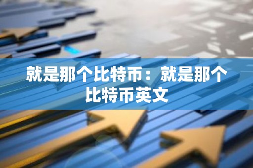 就是那个比特币：就是那个比特币英文