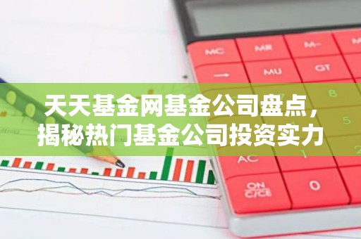 天天基金网基金公司盘点，揭秘热门基金公司投资实力！