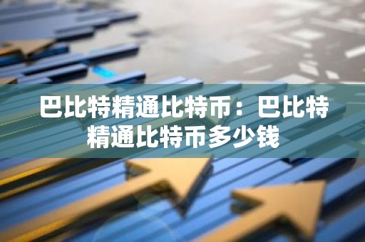 巴比特精通比特币：巴比特精通比特币多少钱