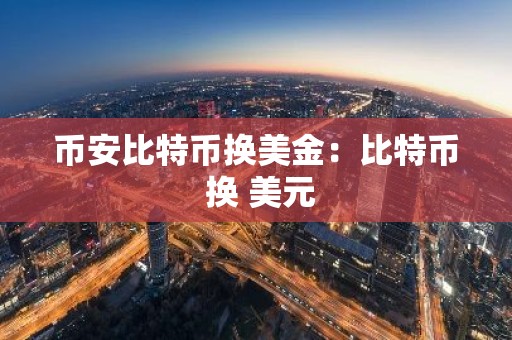币安比特币换美金：比特币 换 美元