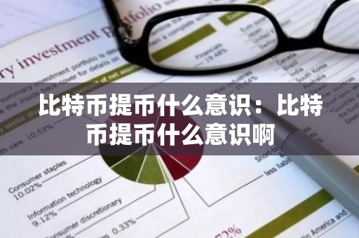 比特币提币什么意识：比特币提币什么意识啊