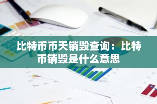 比特币币天销毁查询：比特币销毁是什么意思