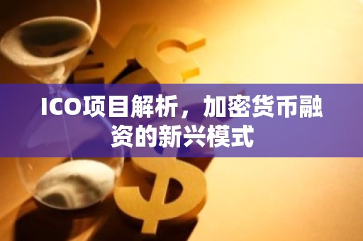ICO项目解析，加密货币融资的新兴模式