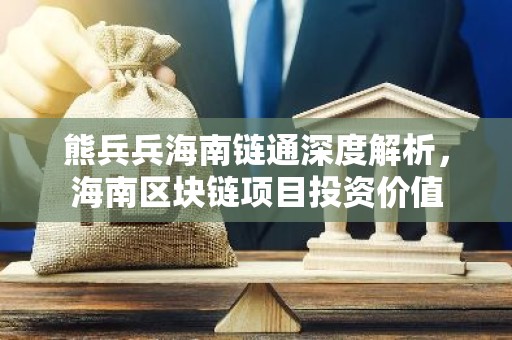 熊兵兵海南链通深度解析，海南区块链项目投资价值