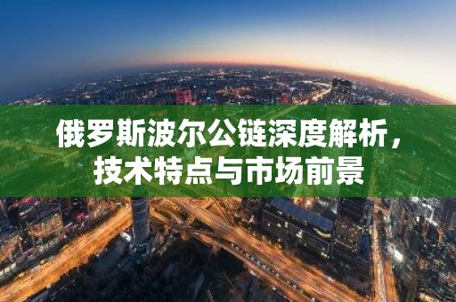 俄罗斯波尔公链深度解析，技术特点与市场前景