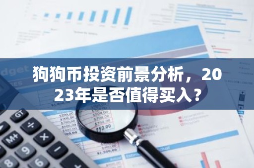 狗狗币投资前景分析，2023年是否值得买入？