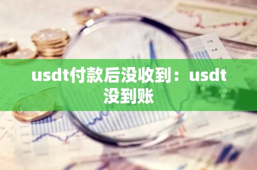 usdt付款后没收到：usdt没到账
