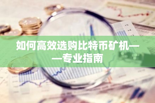 如何高效选购比特币矿机——专业指南