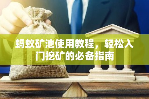 蚂蚁矿池使用教程，轻松入门挖矿的必备指南