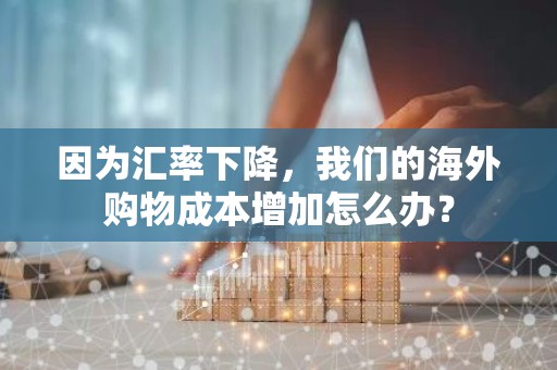 因为汇率下降，我们的海外购物成本增加怎么办？