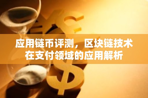 应用链币评测，区块链技术在支付领域的应用解析