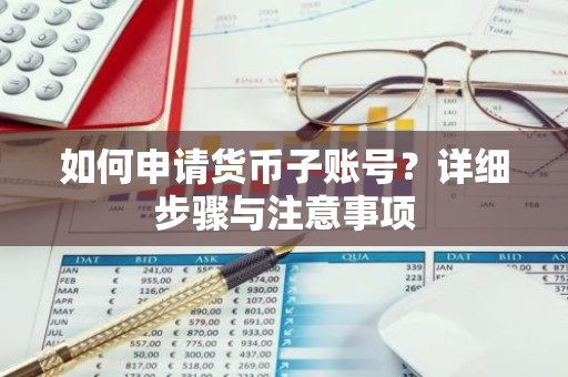 如何申请货币子账号？详细步骤与注意事项