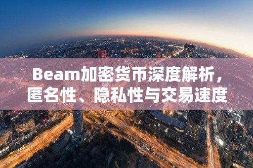 Beam加密货币深度解析，匿名性、隐私性与交易速度的完美结合