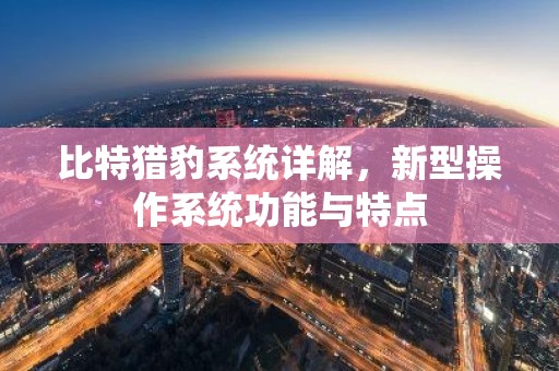 比特猎豹系统详解，新型操作系统功能与特点