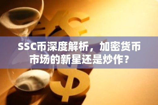 SSC币深度解析，加密货币市场的新星还是炒作？
