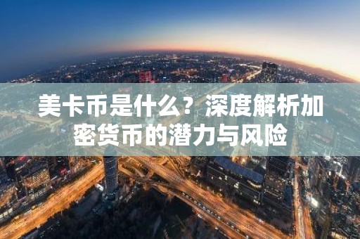 美卡币是什么？深度解析加密货币的潜力与风险