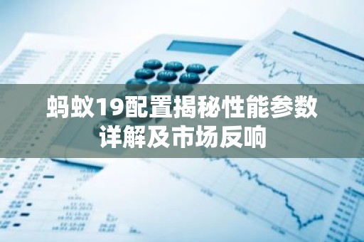 蚂蚁19配置揭秘性能参数详解及市场反响