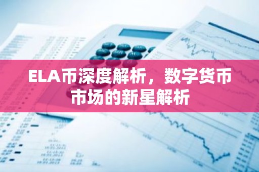ELA币深度解析，数字货币市场的新星解析