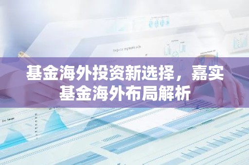 基金海外投资新选择，嘉实基金海外布局解析