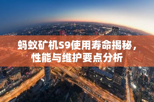 蚂蚁矿机S9使用寿命揭秘，性能与维护要点分析