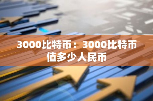 3000比特币：3000比特币值多少人民币