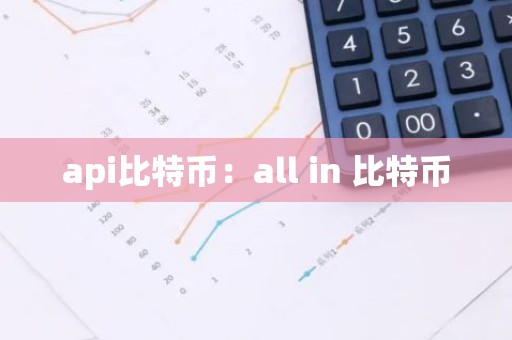 api比特币：all in 比特币
