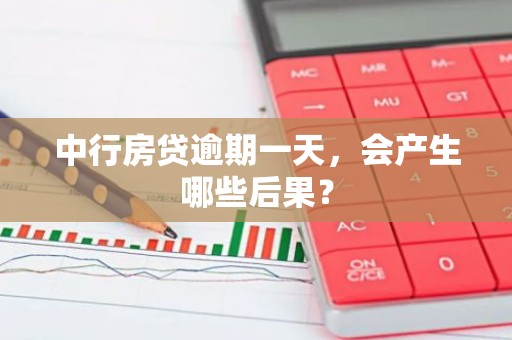 中行房贷逾期一天，会产生哪些后果？