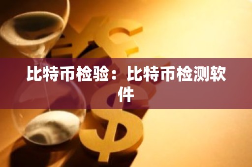 比特币检验：比特币检测软件