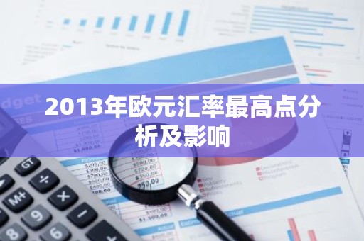 2013年欧元汇率最高点分析及影响