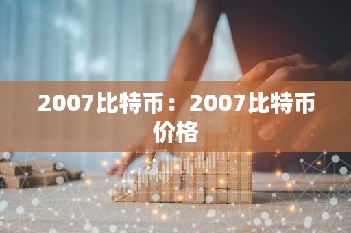 2007比特币：2007比特币价格