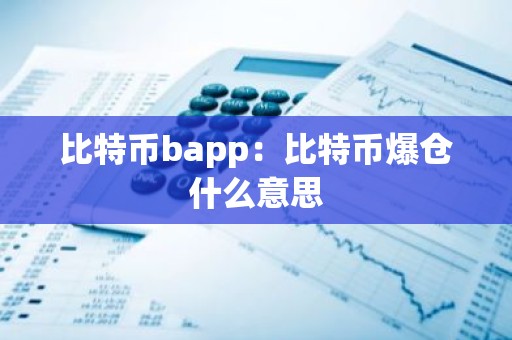 比特币bapp：比特币爆仓什么意思