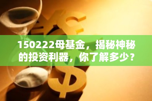 150222母基金，揭秘神秘的投资利器，你了解多少？