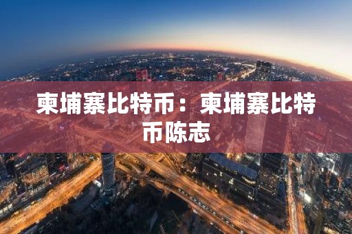 柬埔寨比特币：柬埔寨比特币陈志