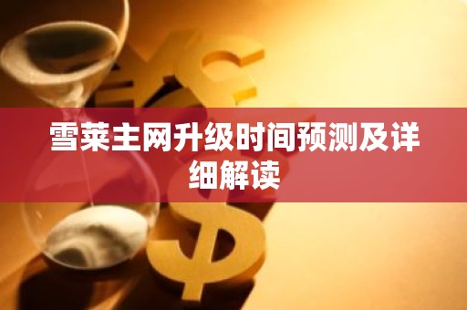 雪莱主网升级时间预测及详细解读