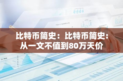 比特币简史：比特币简史:从一文不值到80万天价