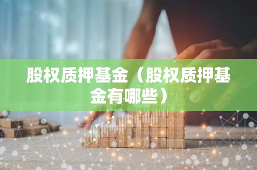 股权质押基金（股权质押基金有哪些）
